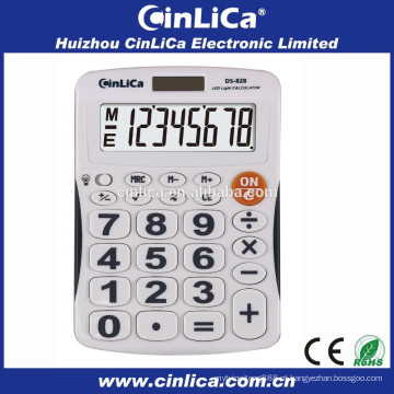 Patente levou display desktop calculadora com led backlight DS-828